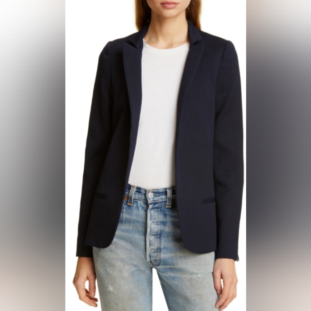 Jenni Kayne Navy Tailored Blazer - Picture 1 of 16